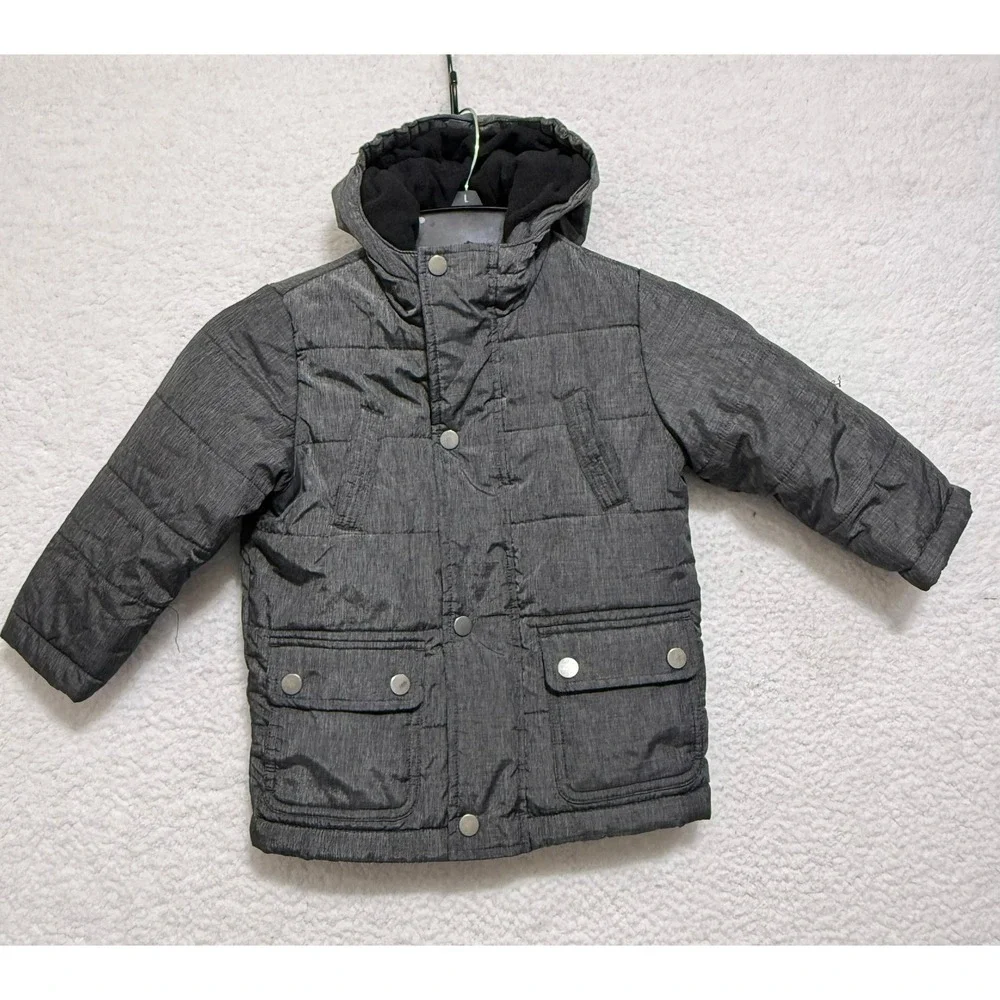 Rothschild Kids‎ Winter Puffer Jacket Hooded Grey Size 24M Boys Girls